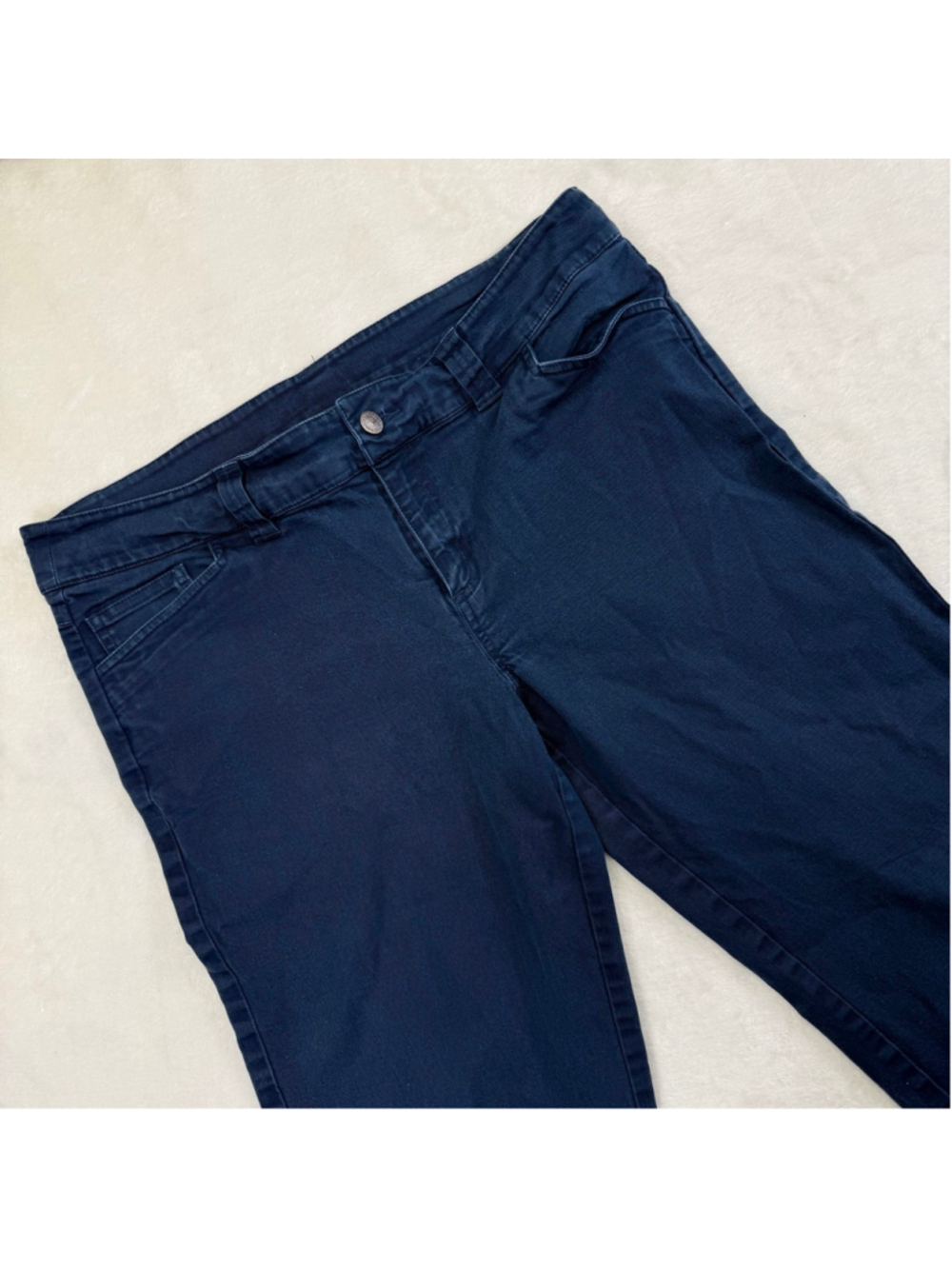 Women's Patagonia Navy Boot Cut & Flare Jeans Size 12 Cotton Spandex